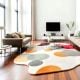 Handcrafted Dot Pattern Organic Living Room Rug